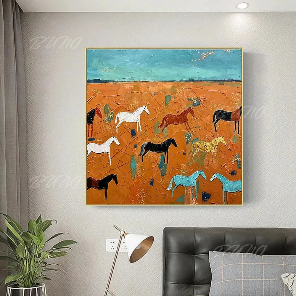 Modern Coastal Textured Painting