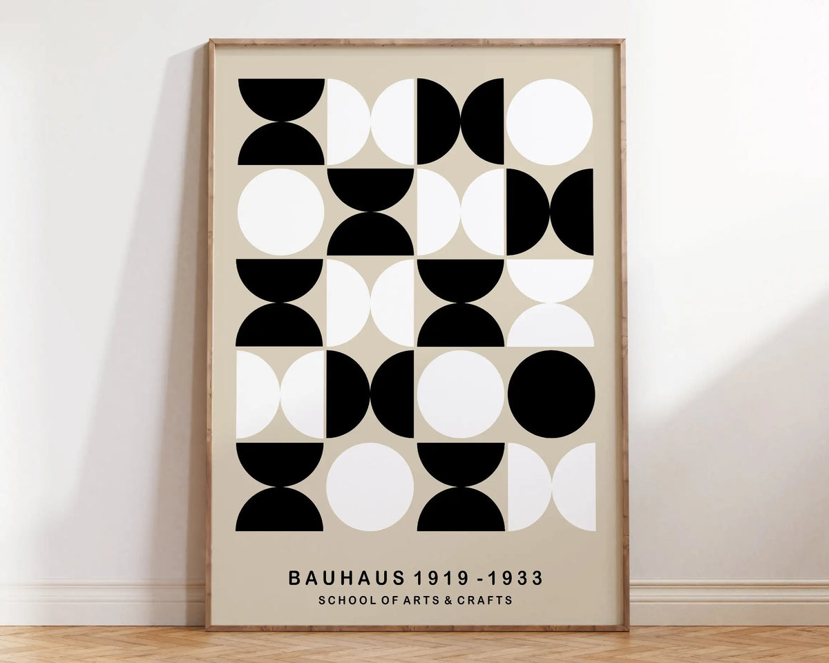 Bauhaus Geometric Poster