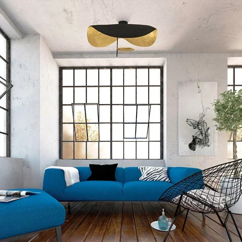 Modern Black and White LED Ceiling Lamp