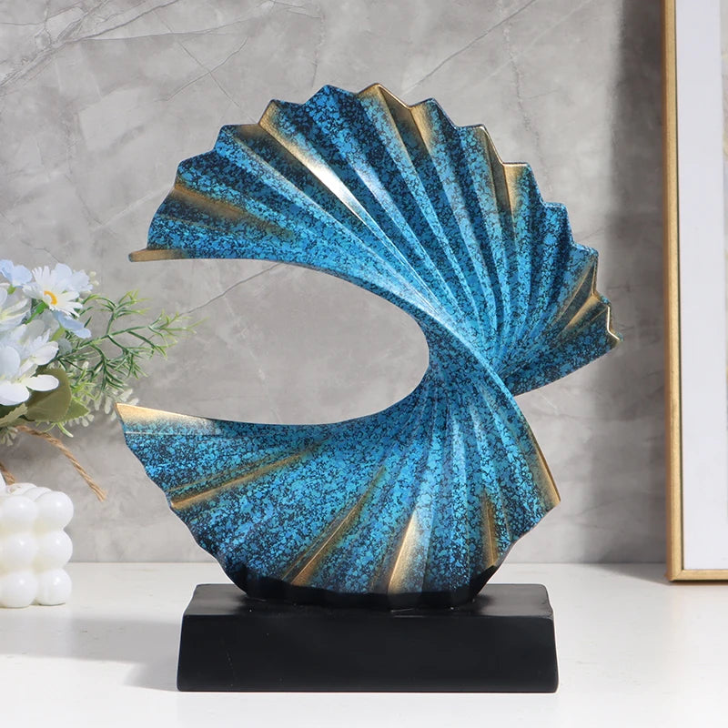 Golden Wave Sculpture