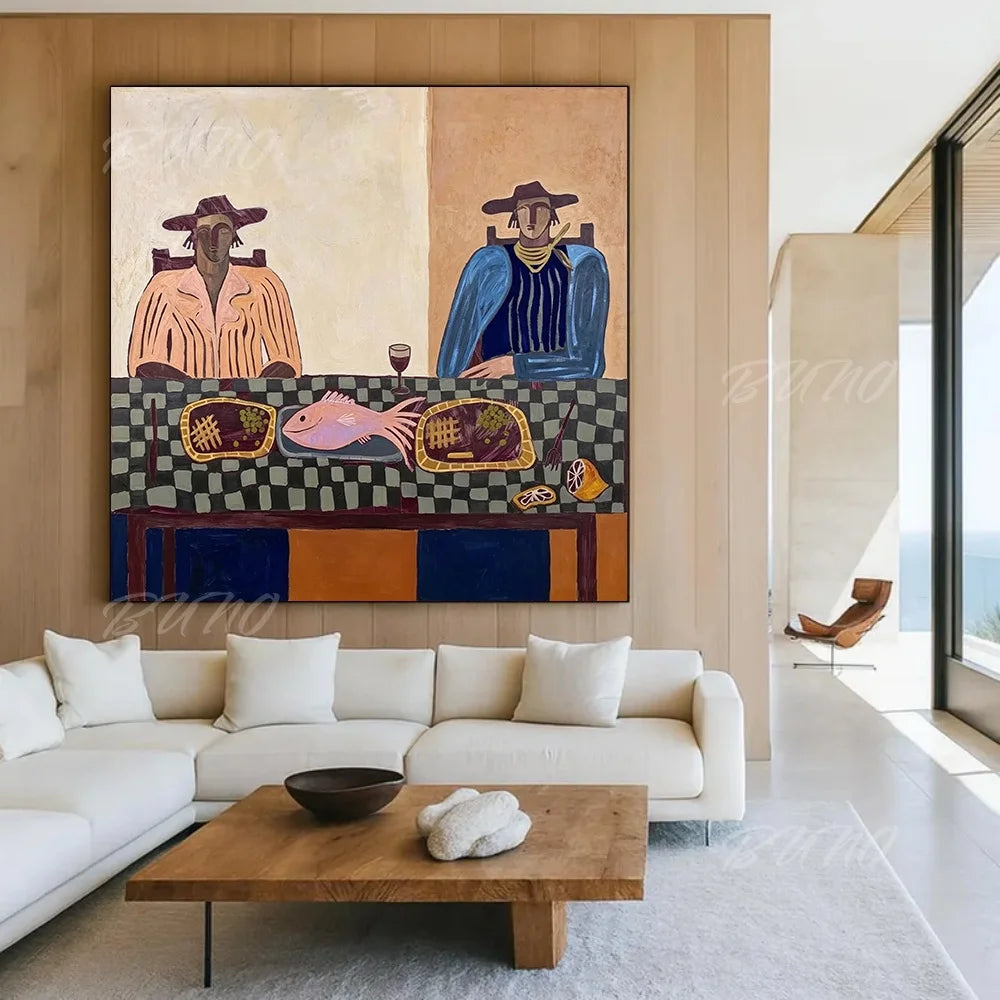 Mediterranean Figures Art