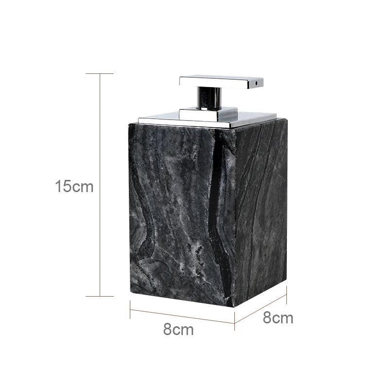 Tree Black Natural Marble Set