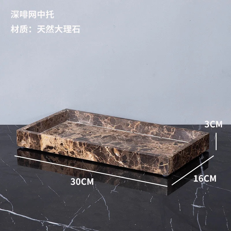 Square Marble Jewellery Tray