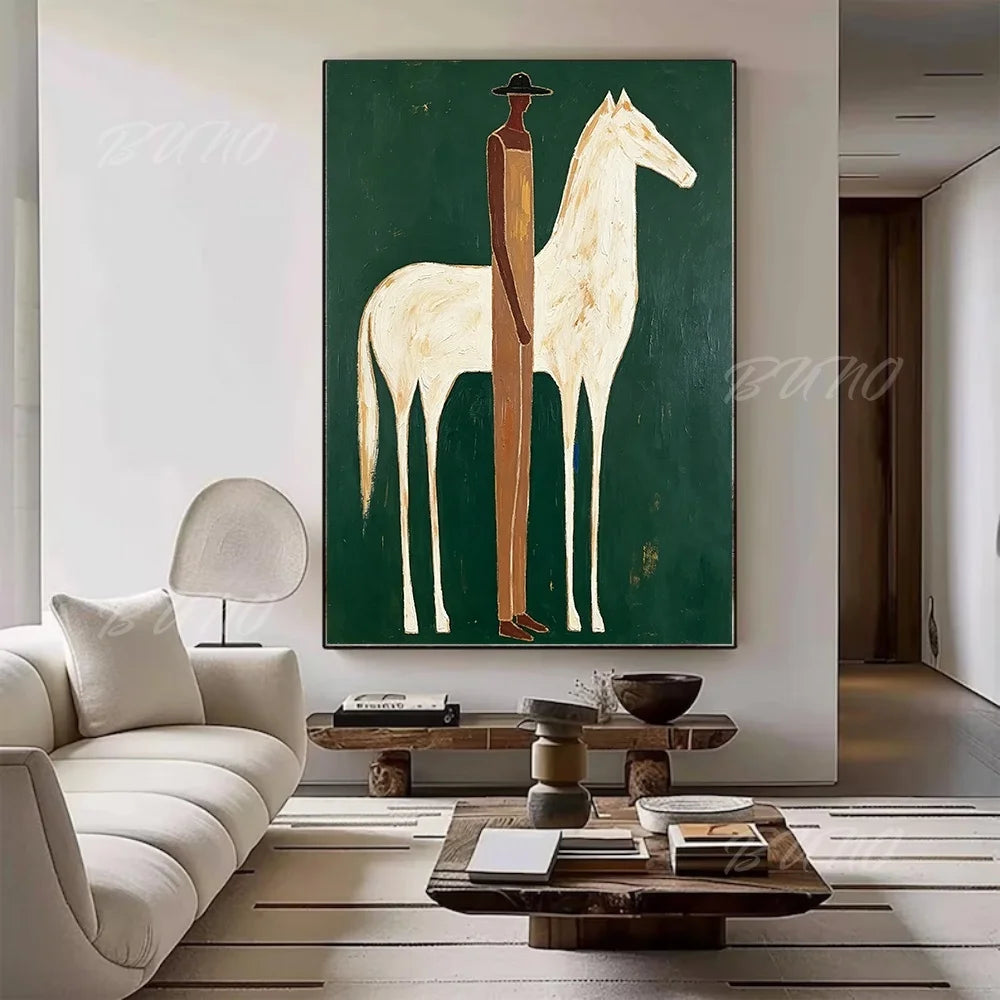 White Horse Palette Painting