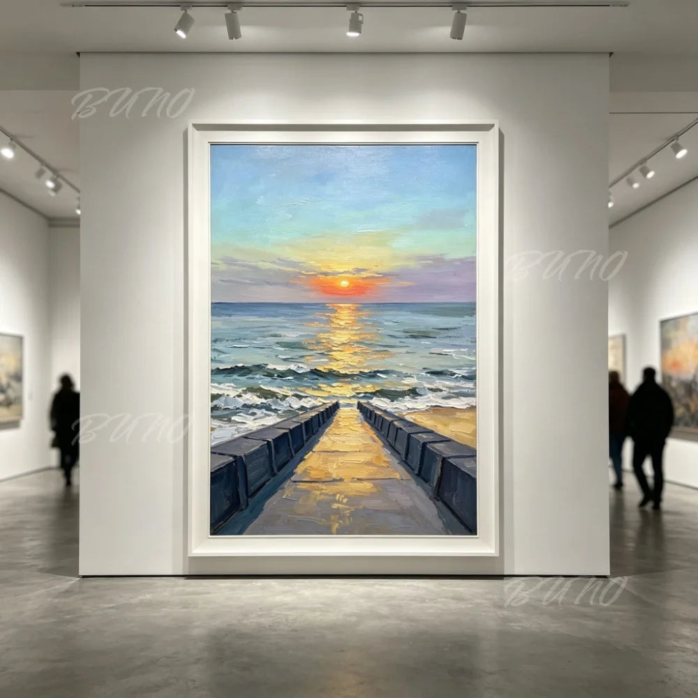Sunset Beach Palette Painting