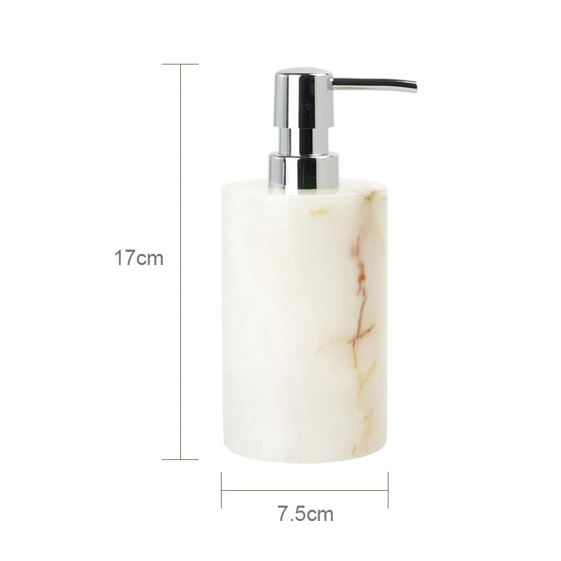 White Onyx Marble Bath Trio