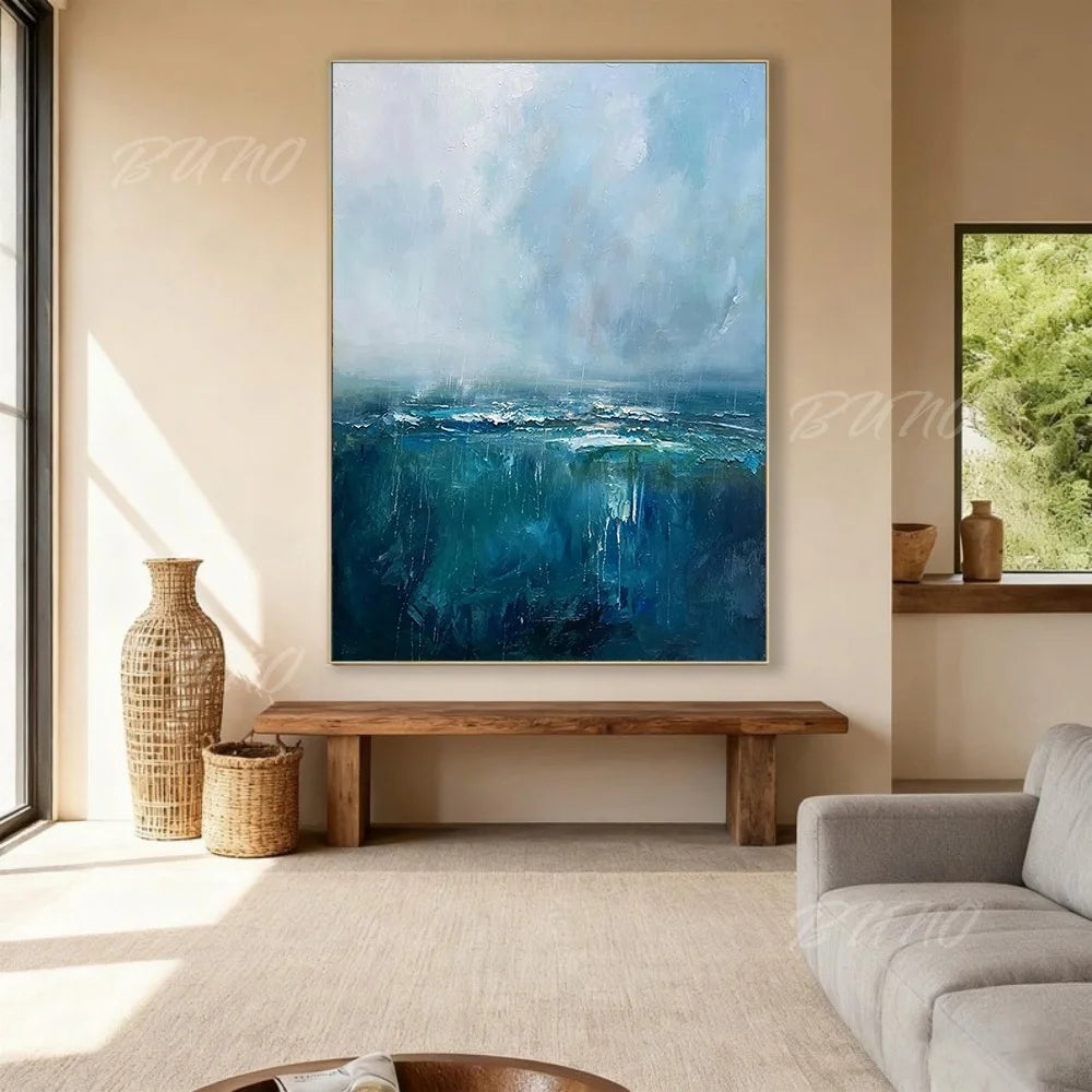 Textured Ocean Coastal Art