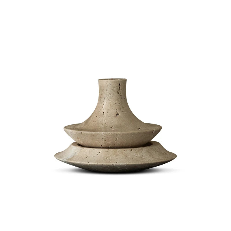 Vintage Travertine Stick Incense Holder