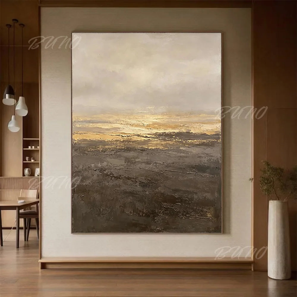 Gold Earth Tone Seascape