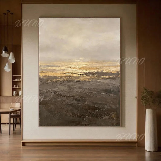Gold Earth Tone Seascape