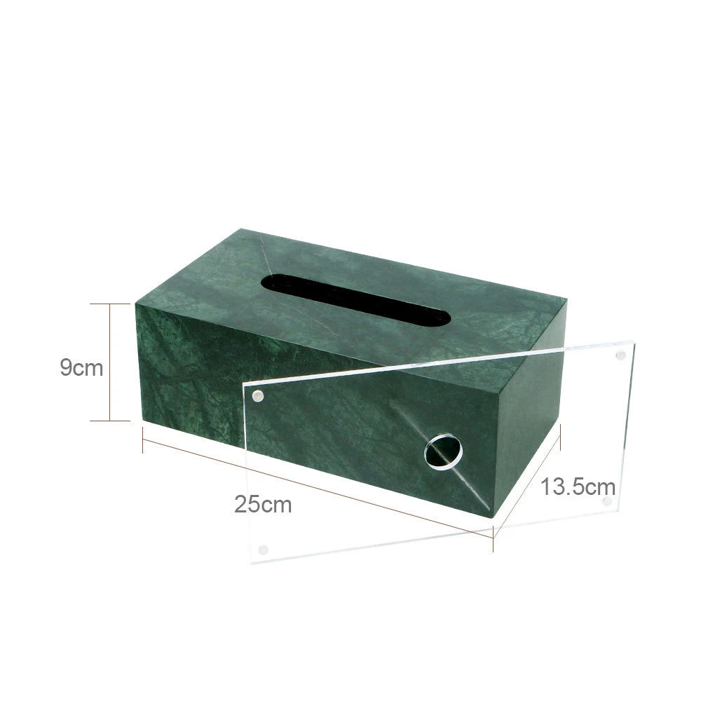 Natural Marble Tissue Box Decorative