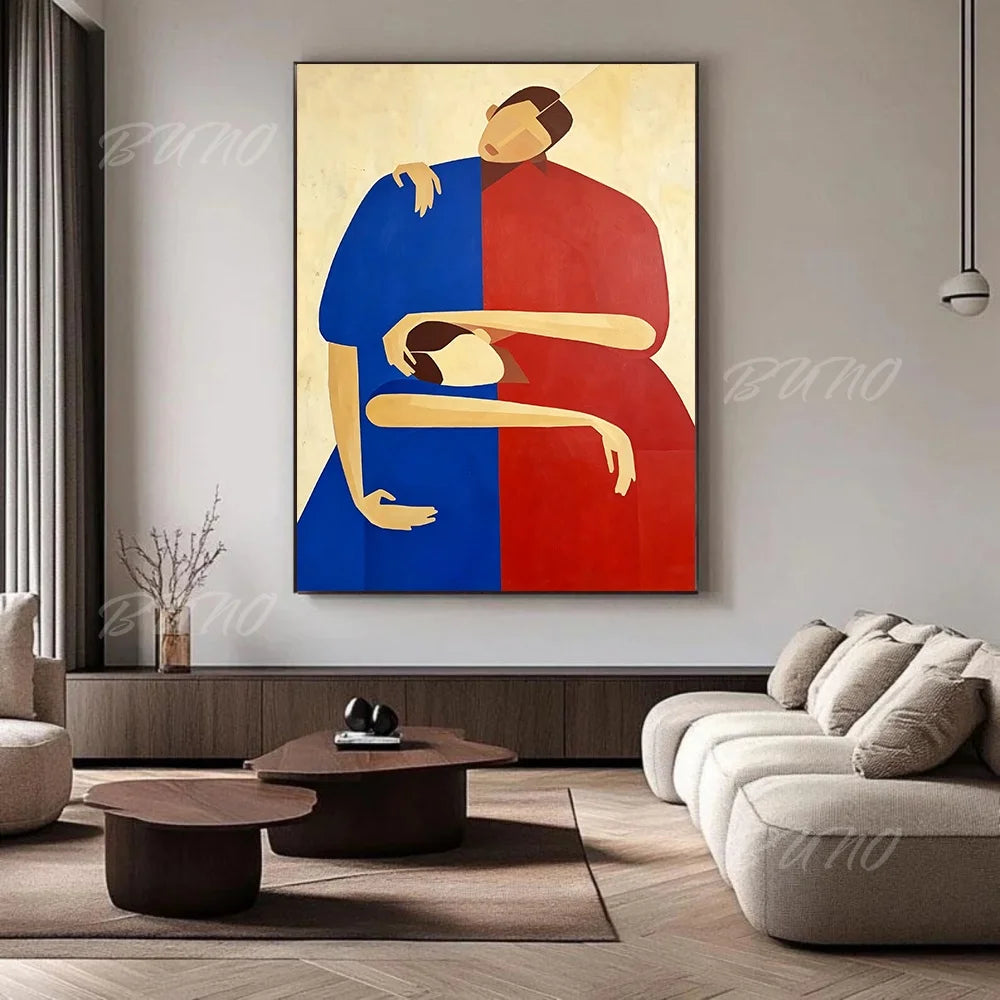 Art Deco Cubist Figure Art