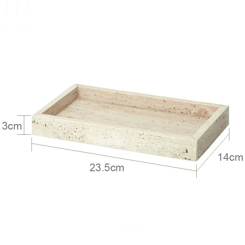 Beige Travertine Bath Set