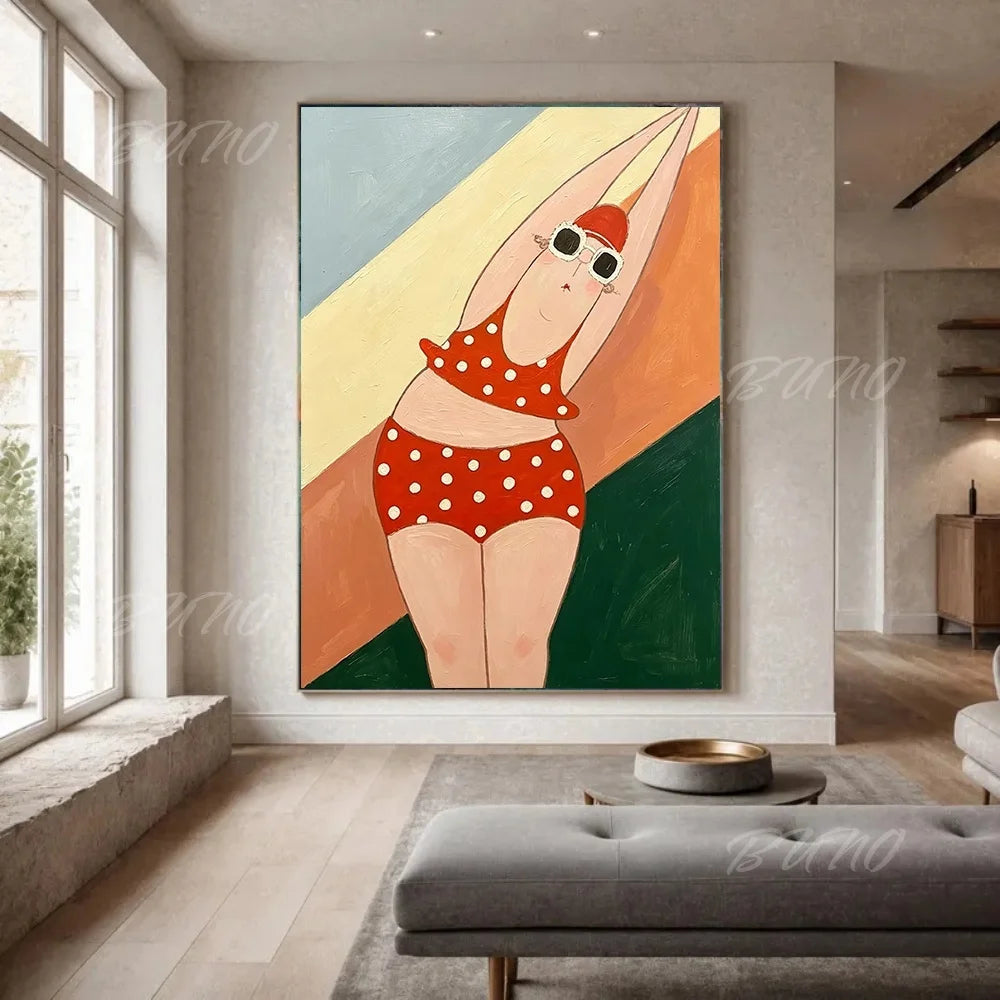 Bathing Lady Palette Painting