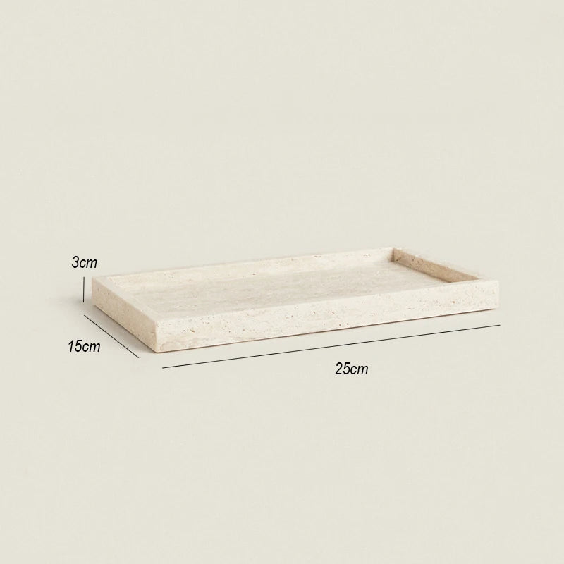 Travertine Stone Bathroom Vanity Tray