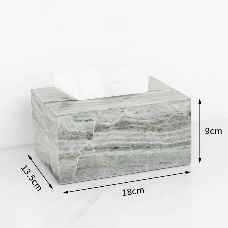 Emerald Green Natural Marble Bathroom Set