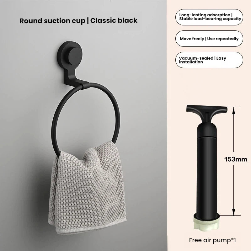 Punch-Free Towel Ring