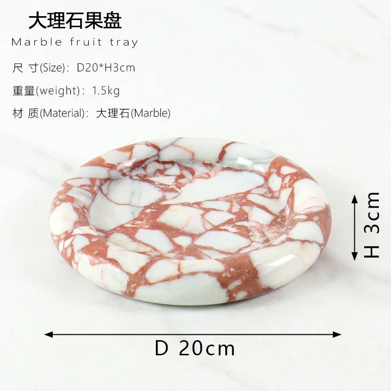 Marble Round Serving Plate