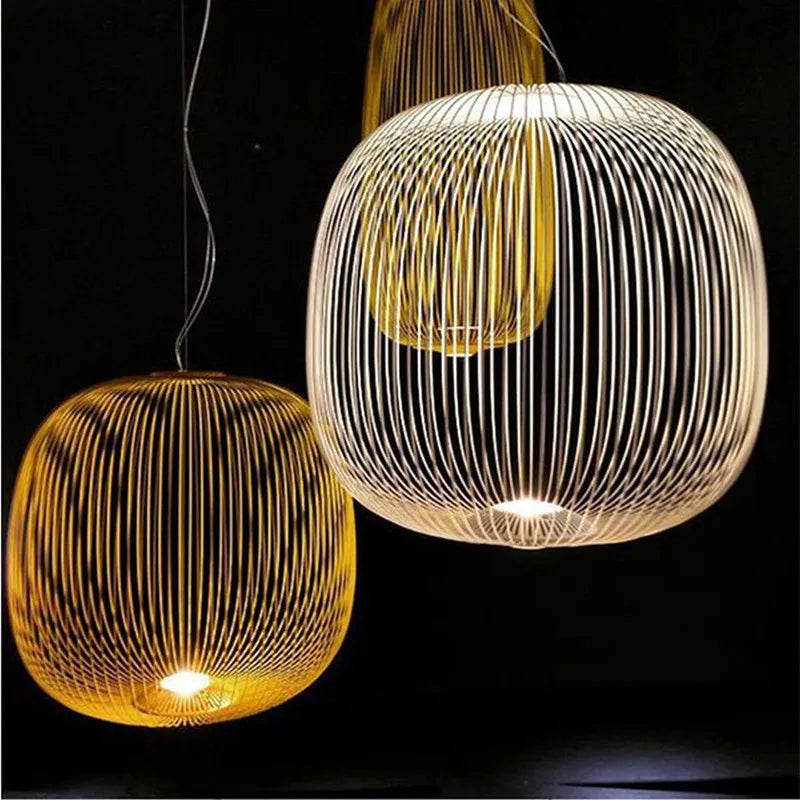 Bird Cage Mesh Pendant