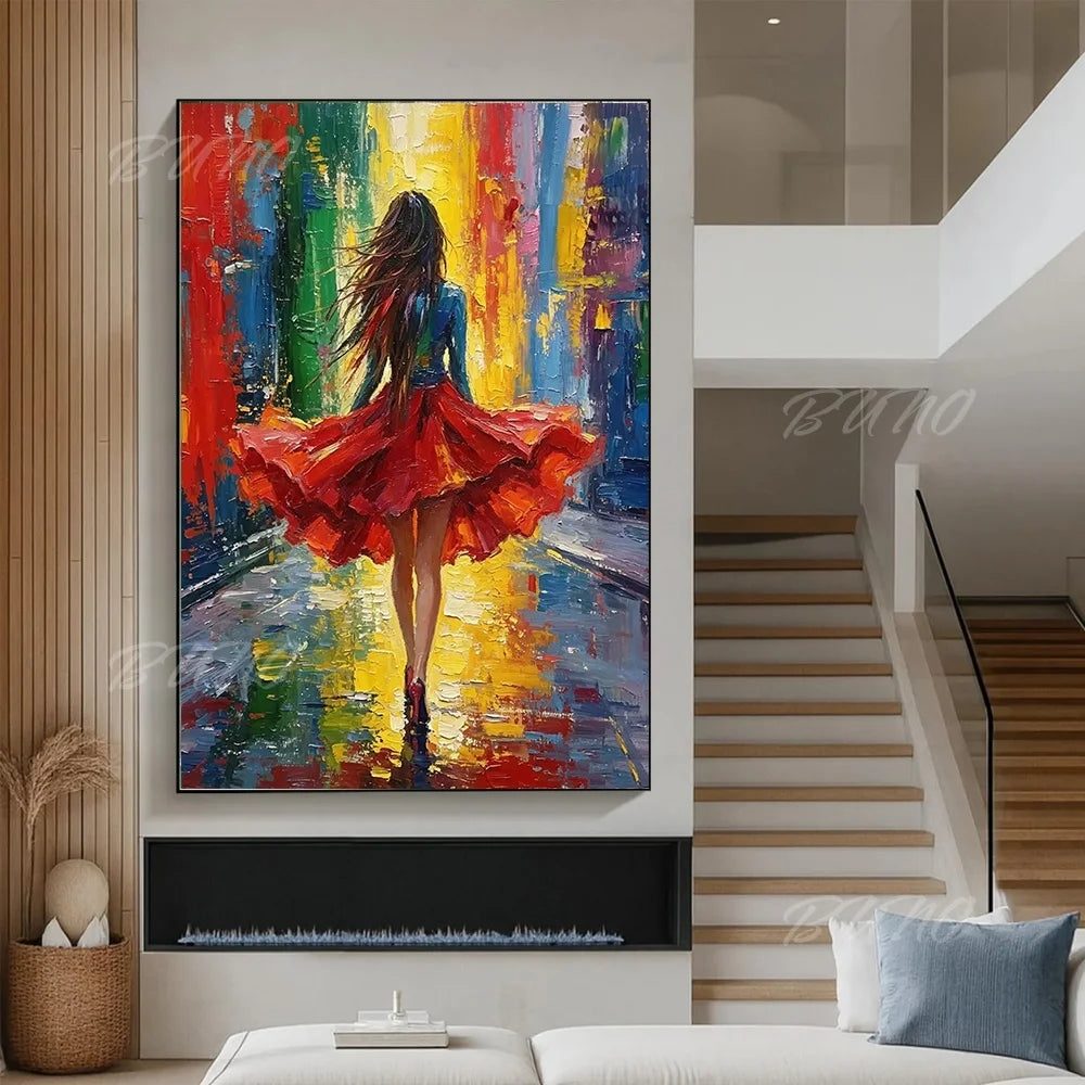 Figure Palette Knife Art