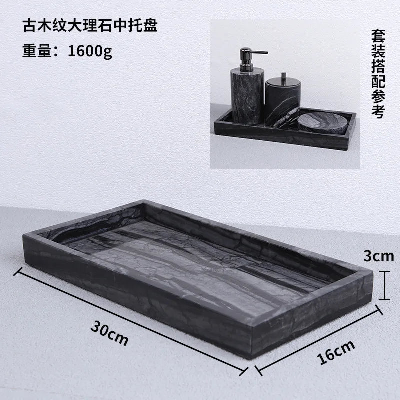 Square Marble Jewellery Tray