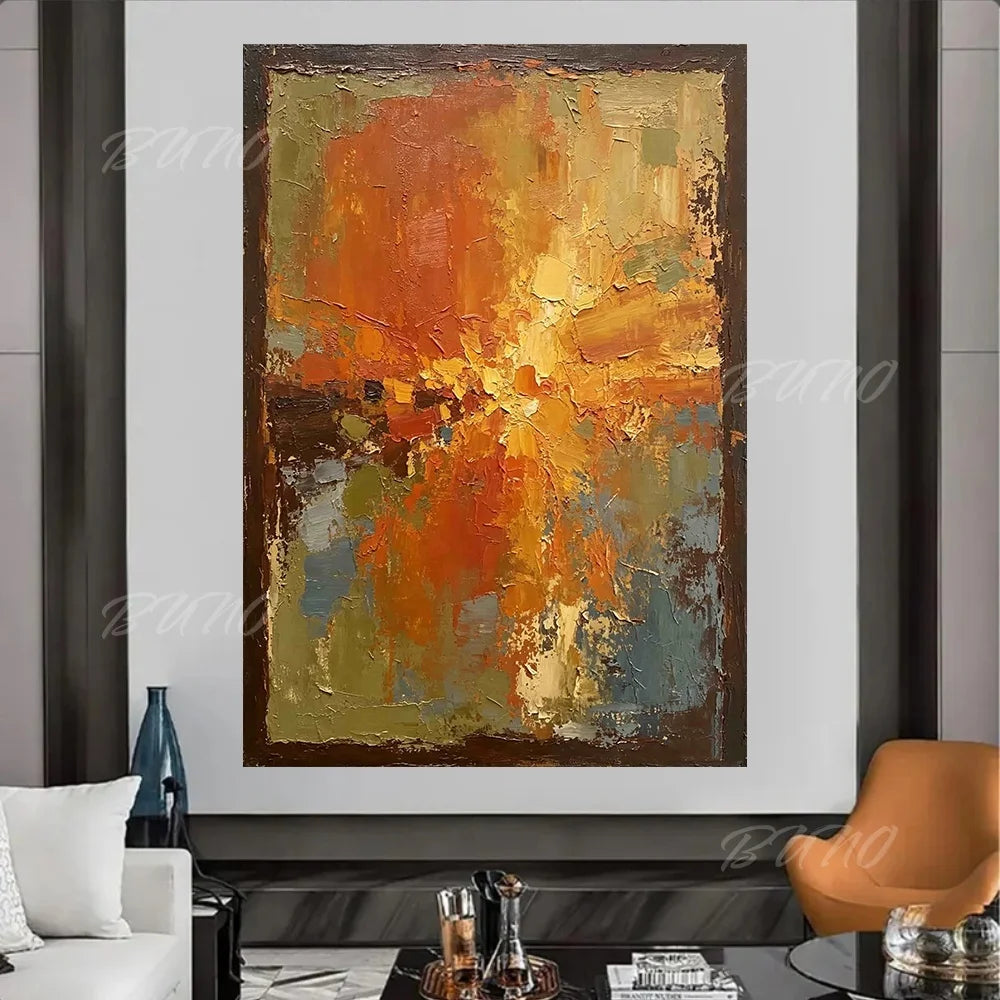 Modern City Textured Art
