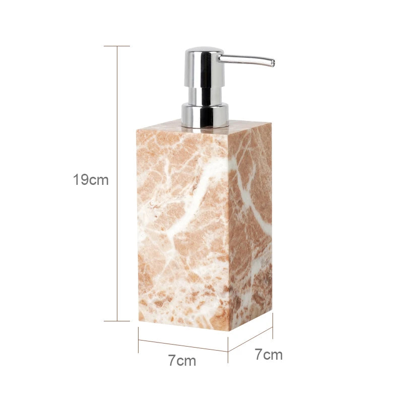 Coral Pink Natural Marble Set