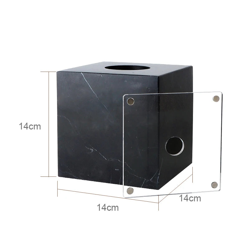 Black Nero Marquina Marble Bathroom Set