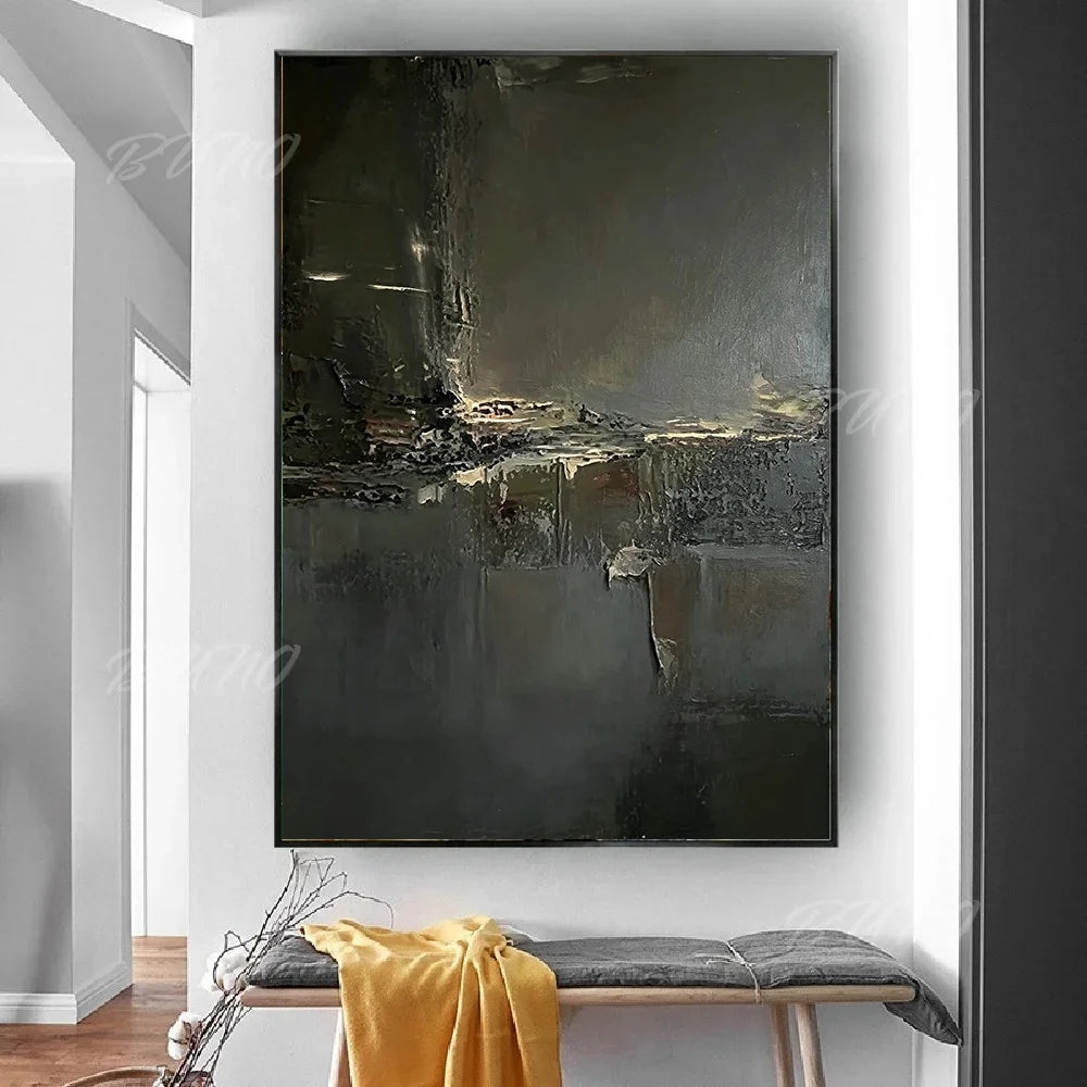 Dark Black Palette Painting
