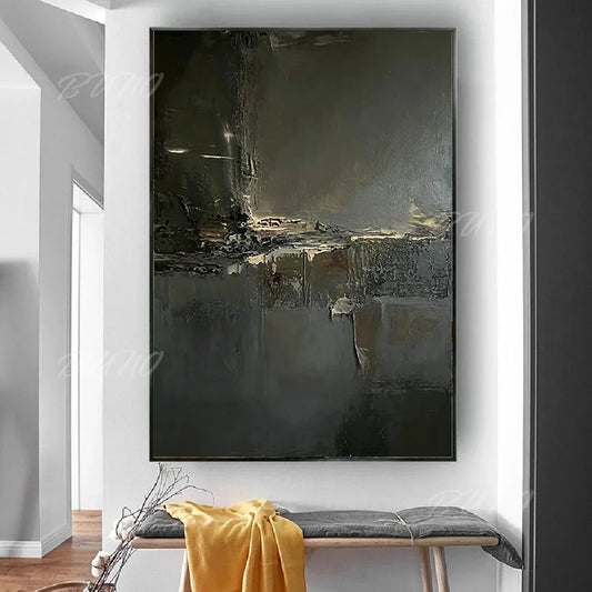 Dark Black Palette Painting