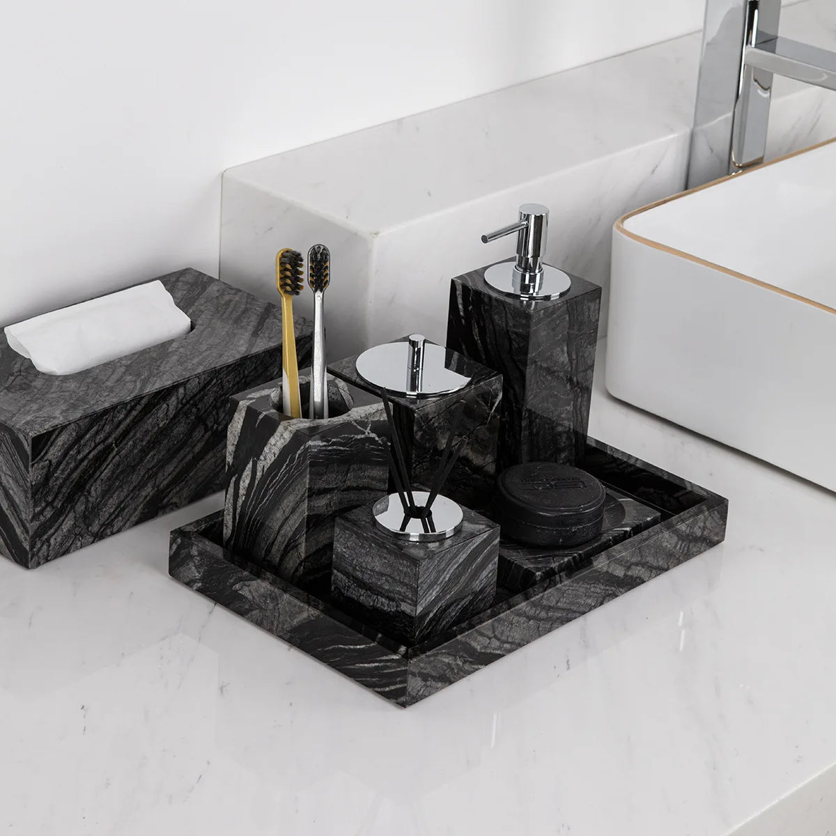 Marble Vanity Set
