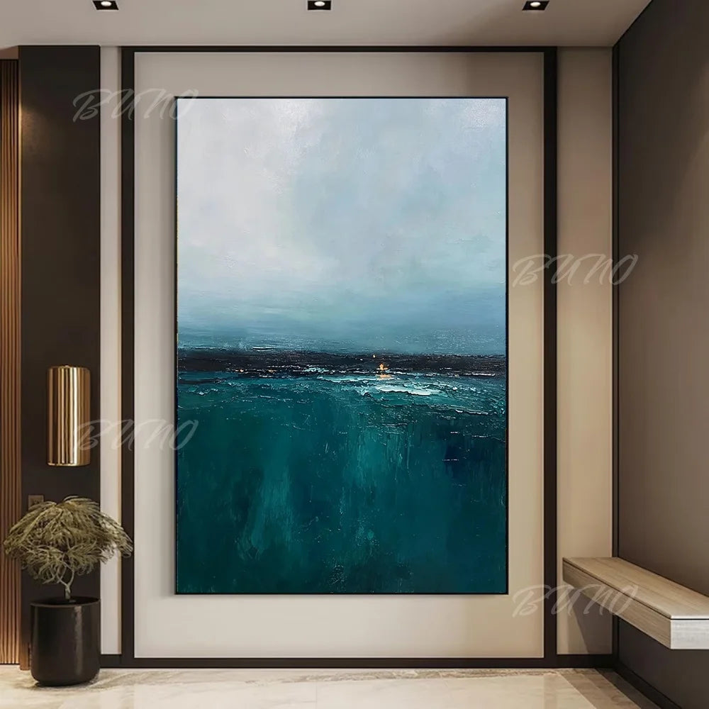 Textured Ocean Coastal Art