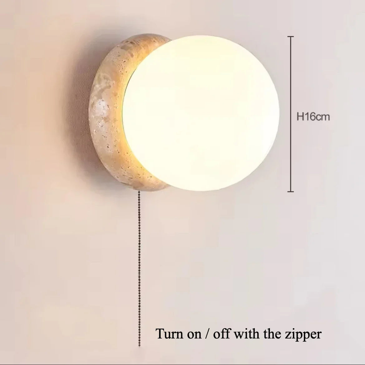 Yellow Cave Stone Outdoor Wall Lamp