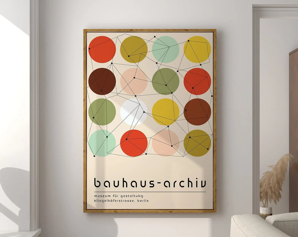 Bauhaus Geometric Poster