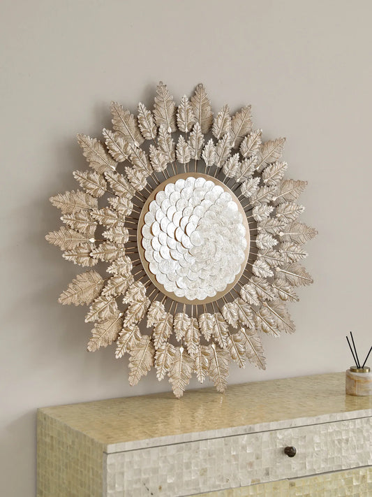 Gold Leaf Wall Art Panel