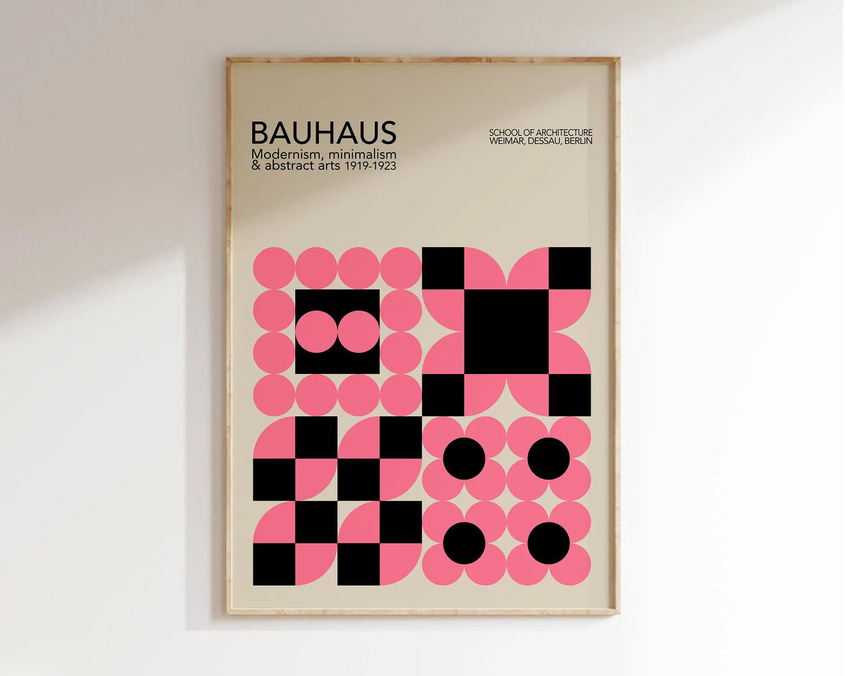 Bauhaus Geometric Poster