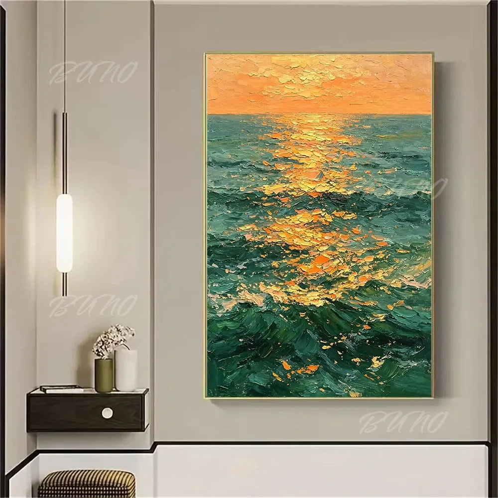 Sunset Sailboat Painting