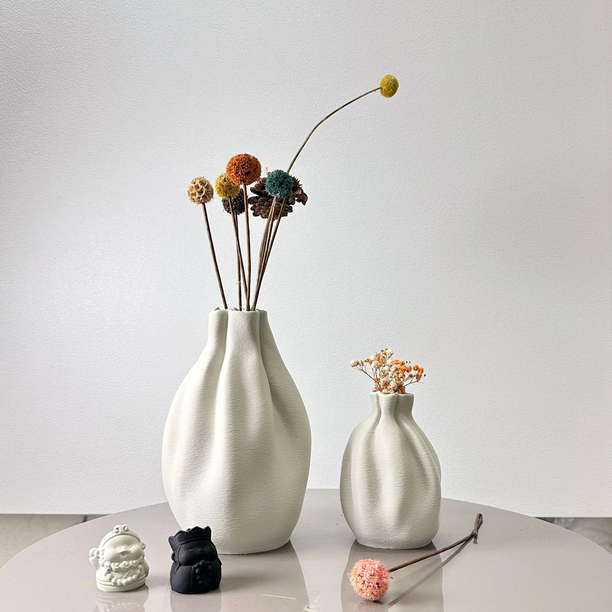 Fabric Vase Duo