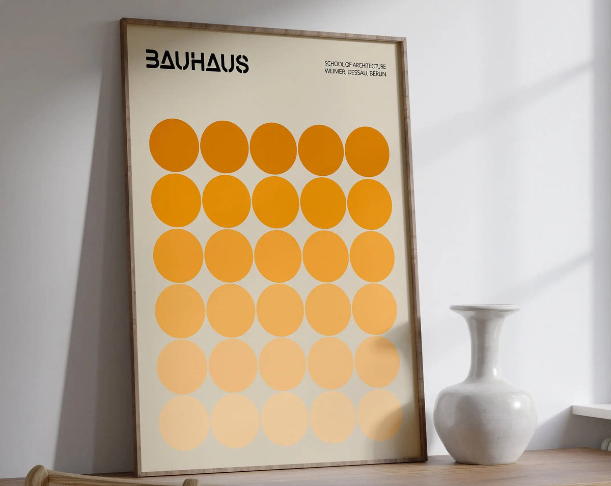 Bauhaus Geometric Poster