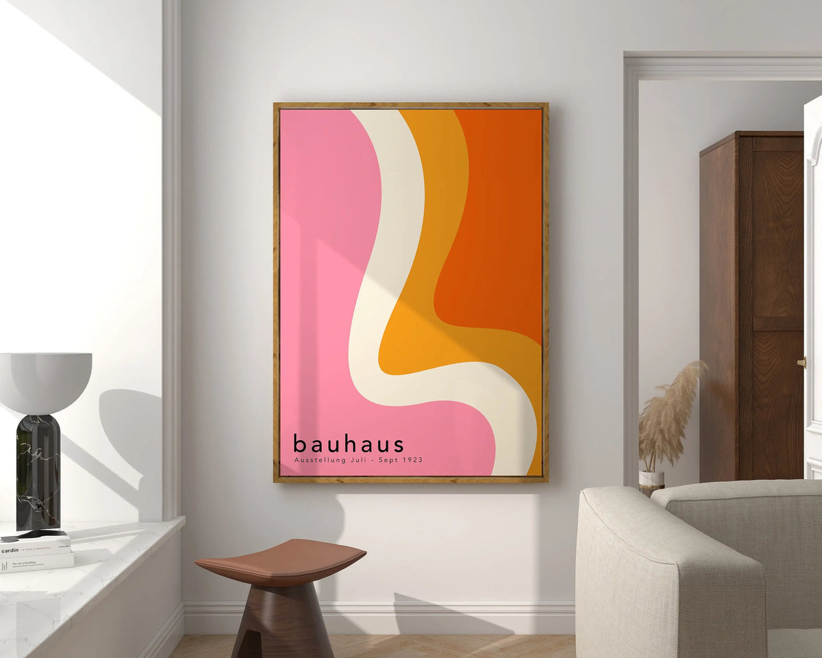 Bauhaus Geometric Poster