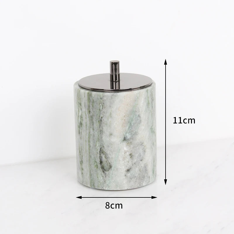 Emerald Green Natural Marble Bathroom Set