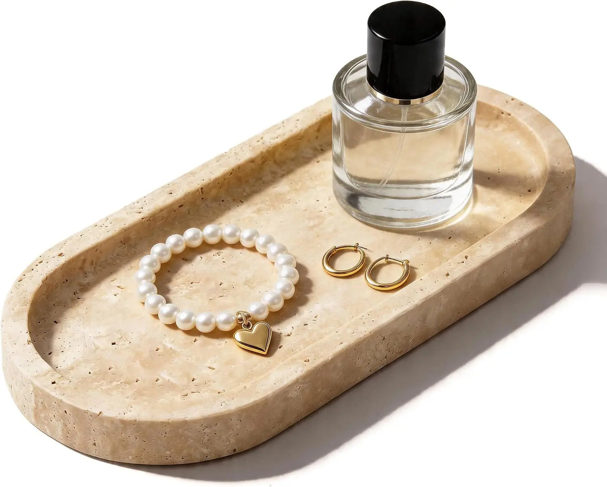 Travertine Vanity Tray