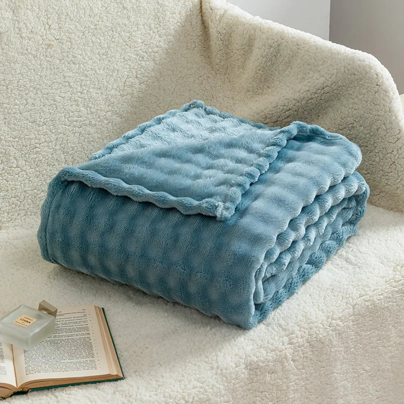 Sage Fleece Throw Blanket