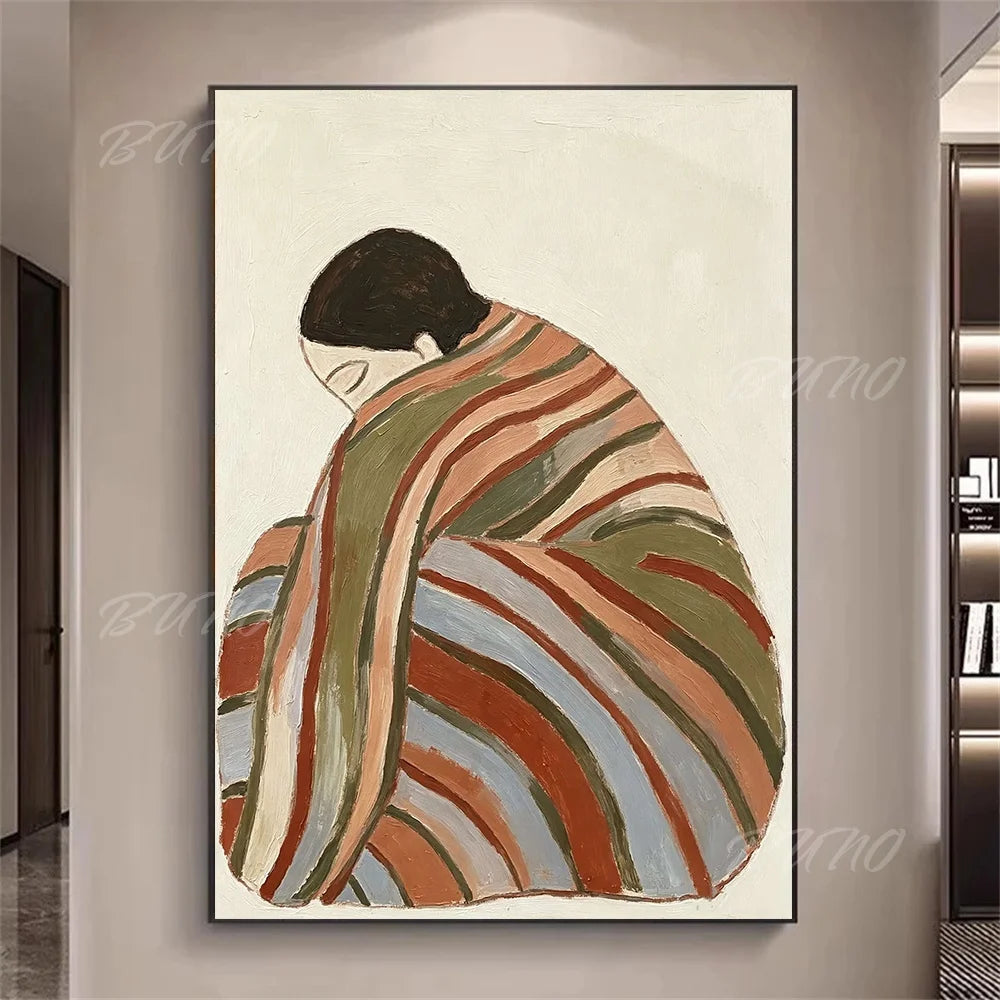 Wabi Sabi Textured Painting