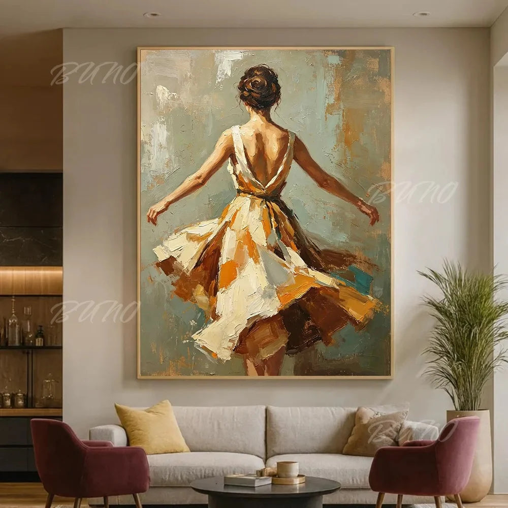 Palette Knife Dancer Art