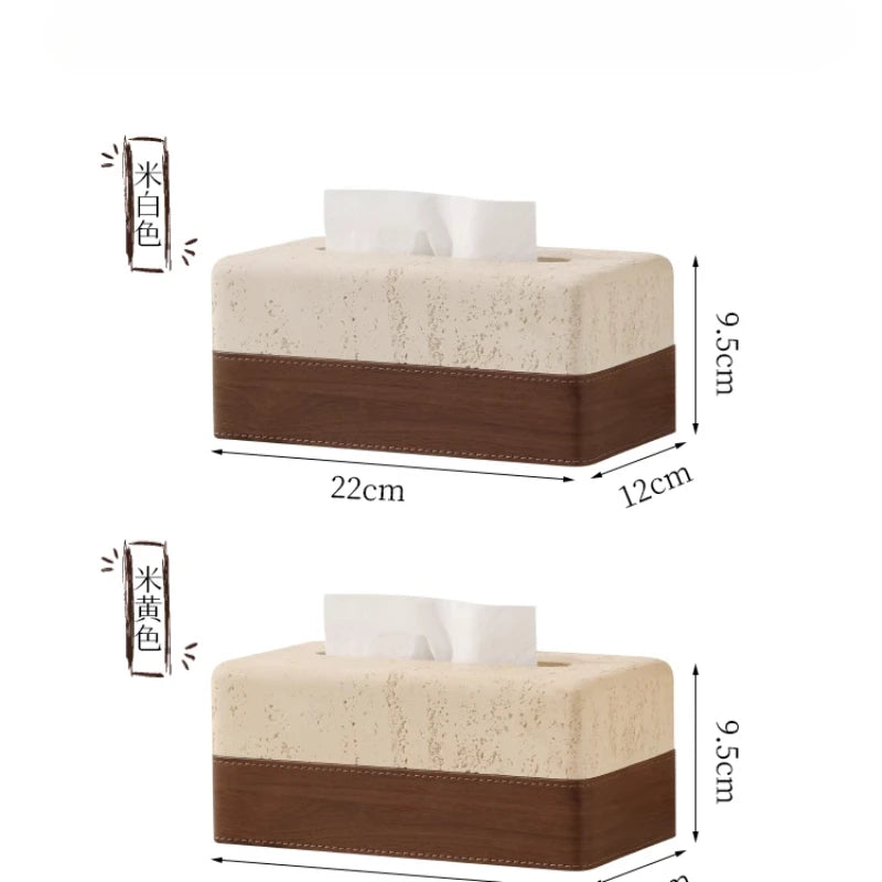 Stone Ceramic Tissue Box