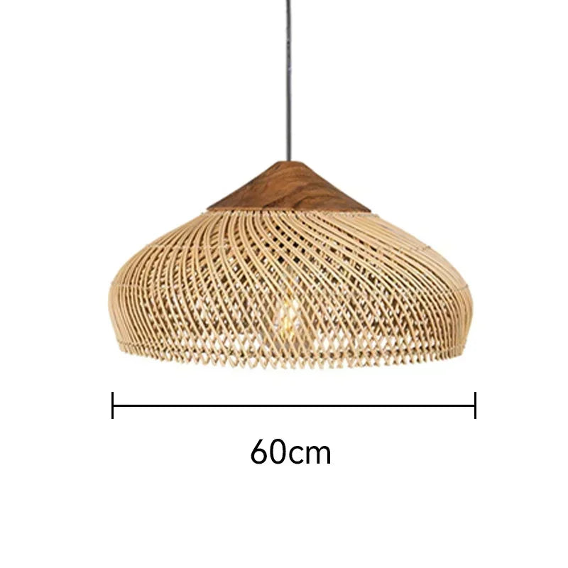 Southeast Asian Rattan Lamps Handmade Pendant