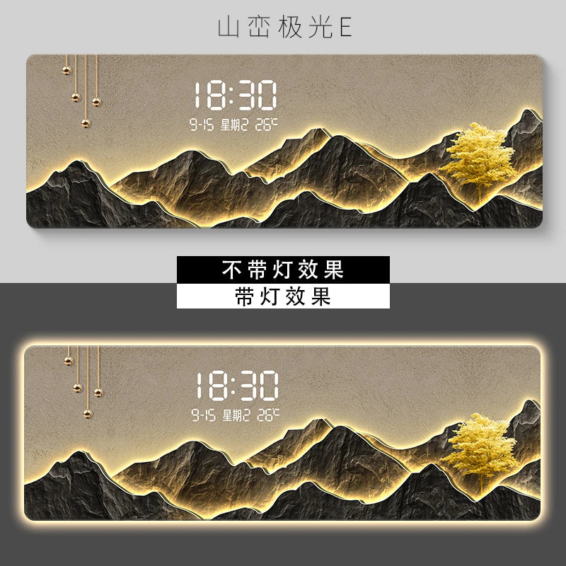 Minimalist Clock Wall Panel