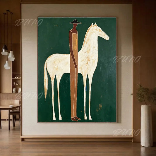 White Horse Palette Painting
