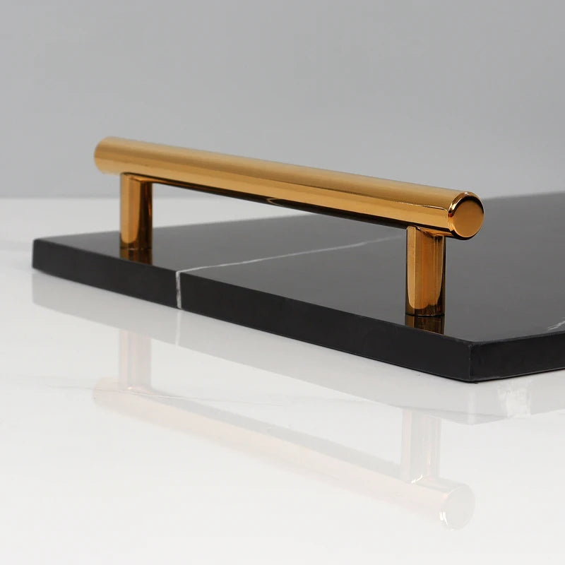 Nero Marquina Natural Marble Bathroom Set